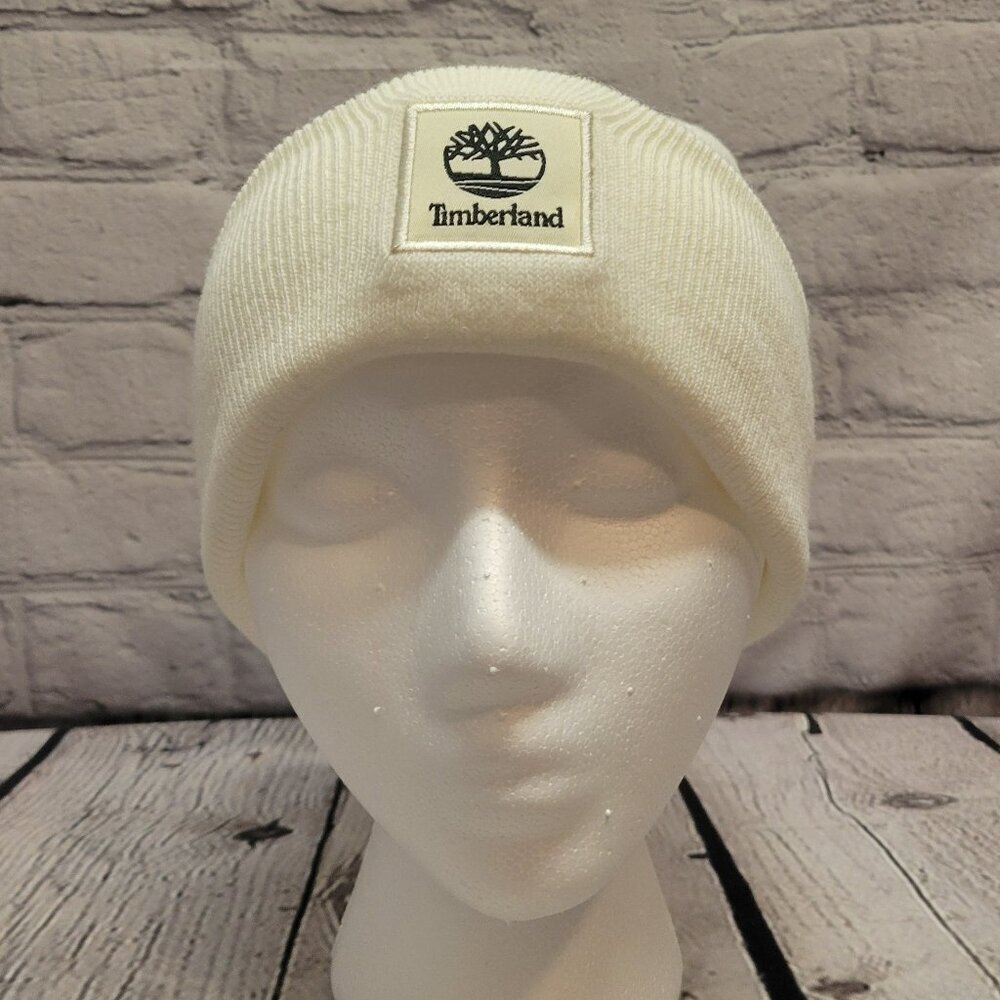Timberland Women's Classic Tonal Patch Cuffed Beanie